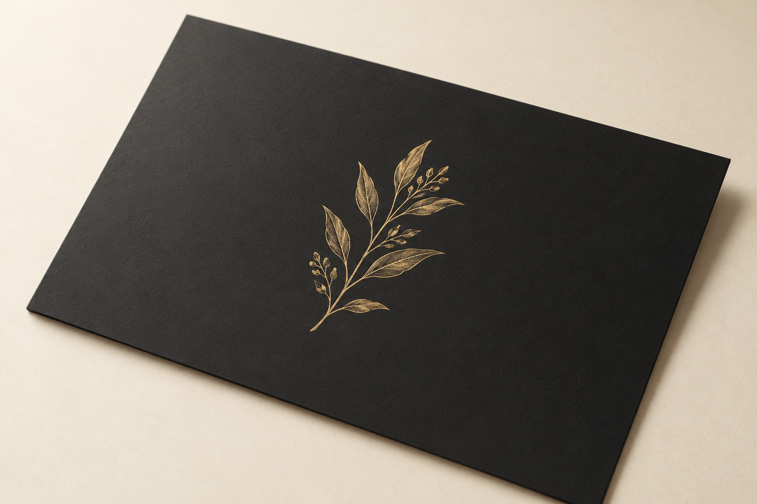 Matte UV Coating botanical surface sample