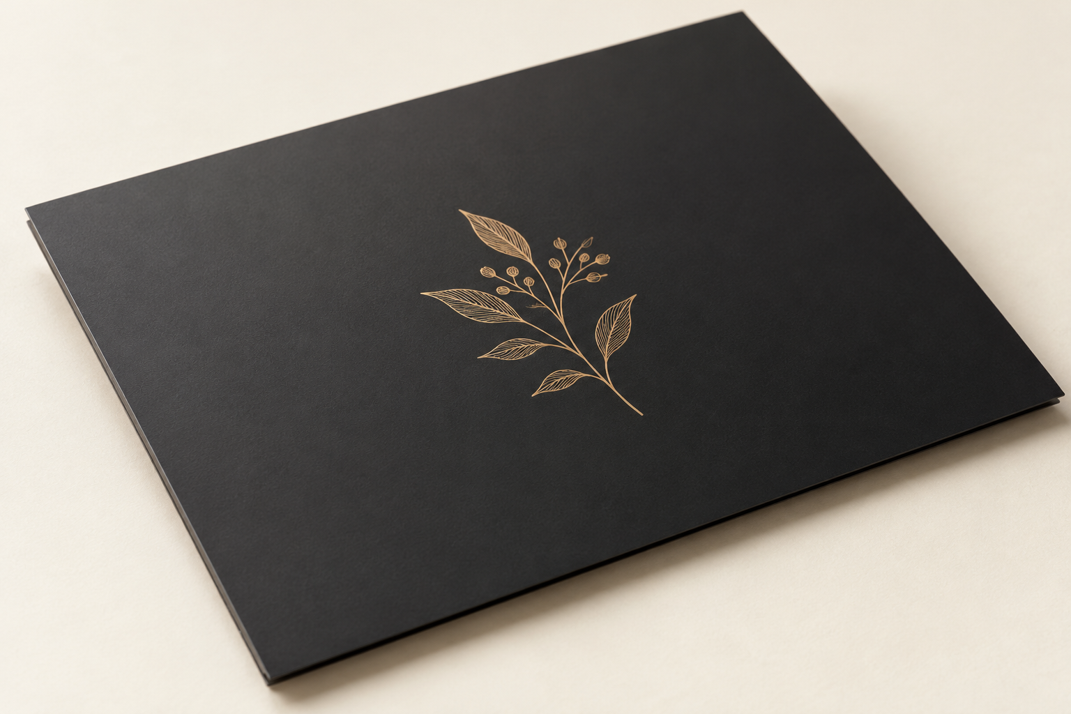 Matte Lamination on a black botanical sample board