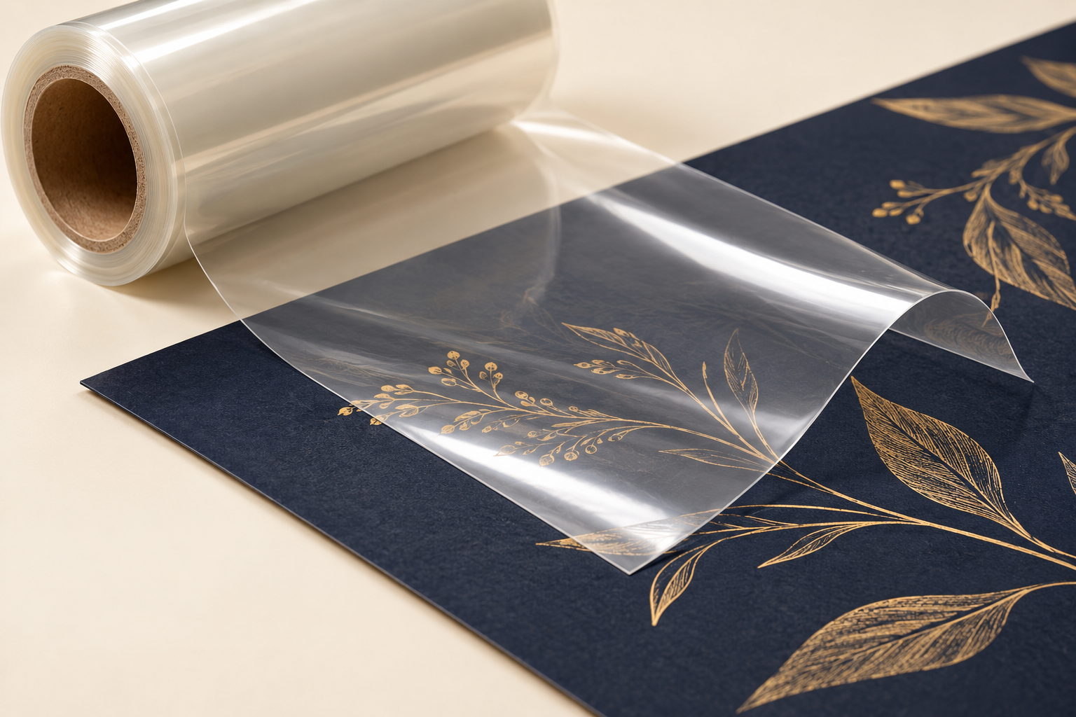 Transparent lamination film applied over printed board
